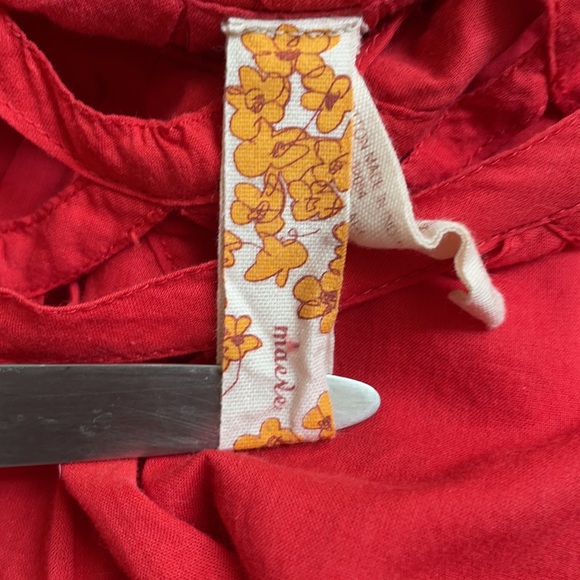 Anthropologie Maeve Cut Out Knee Length Dress - Picture 6 of 8